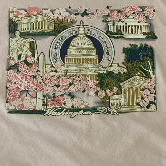 Vintage Y2K Pink Washington DC Short Sleeve - Picture 3 of 5